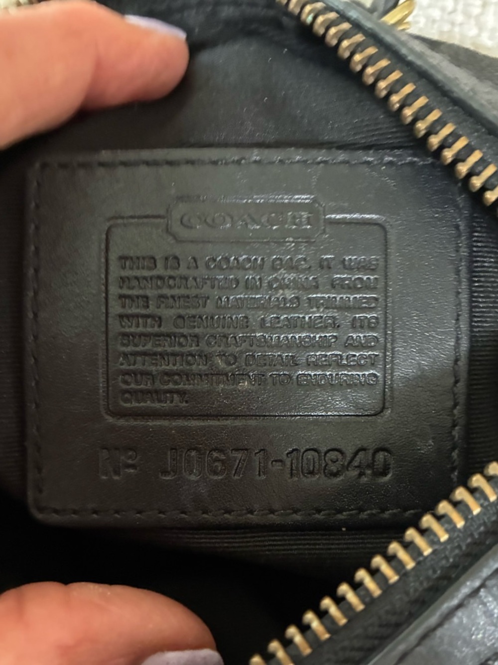 Coach BlackEUC Signature Swing
Crossbody Bag 10840 Y2K - Picture 12 of 15